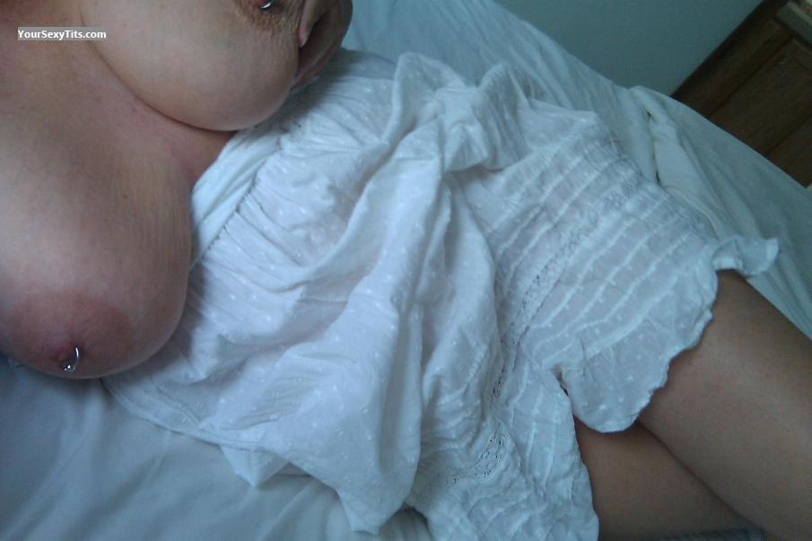 Tit Flash: My Very Big Tits (Selfie) - Ss64 from United StatesPierced Nipples 